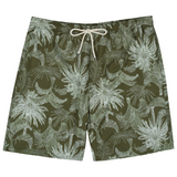 Men's 8" Swim Trunks Boxer Brief Liner | "Hawaiian Rainforest"-Small-Hawaiian Rainforest-SwimZip UPF 50+ Sun Protective Swimwear & UV Zipper Rash Guards-pos1