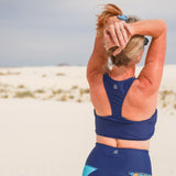 Women's Halter Bikini Top | "Navy"-SwimZip UPF 50+ Sun Protective Swimwear & UV Zipper Rash Guards-pos8