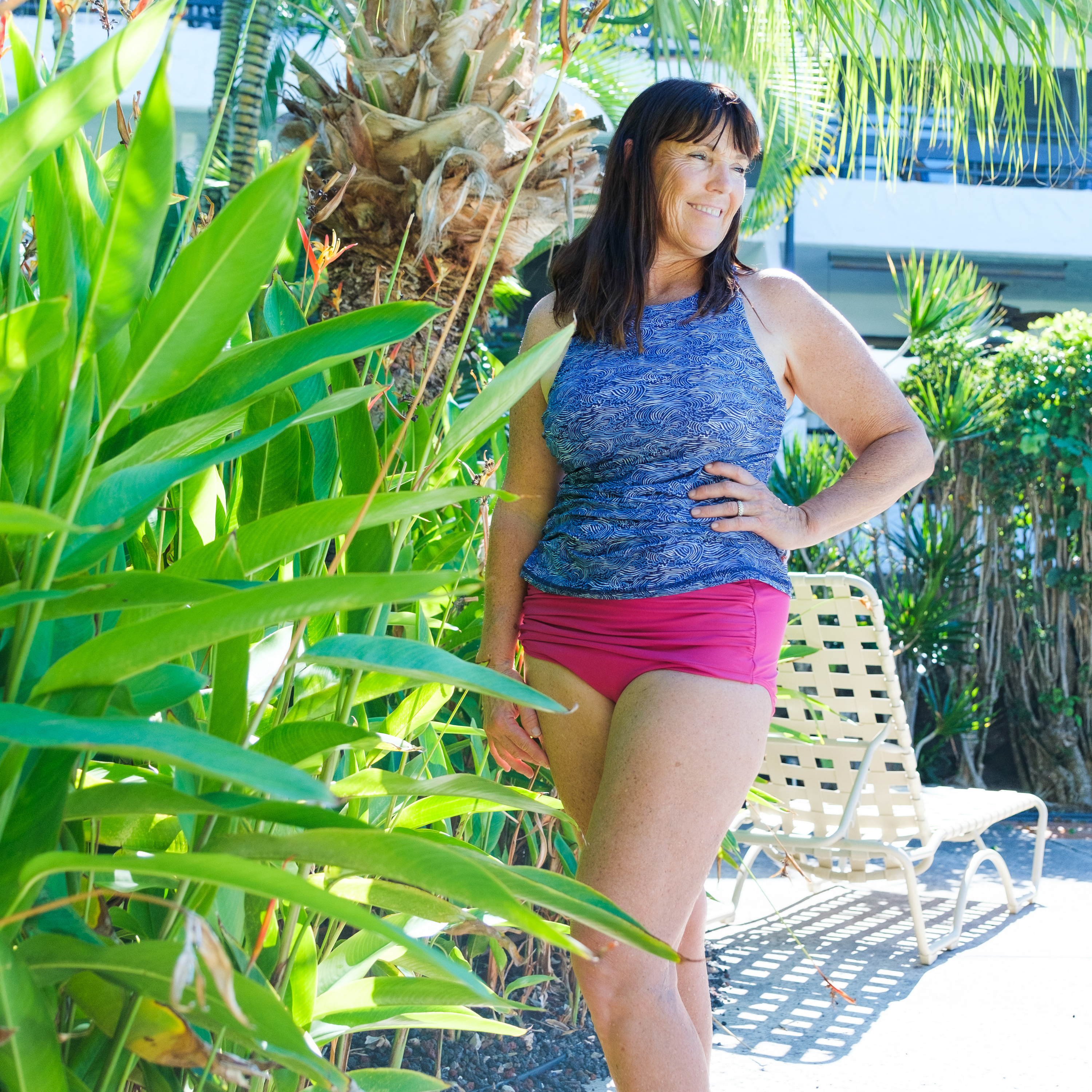 Fitted tankini top shop