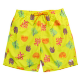 Men's 8" Swim Trunks Boxer Brief Liner | "Coral"-Small-Coral-SwimZip UPF 50+ Sun Protective Swimwear & UV Zipper Rash Guards-pos1