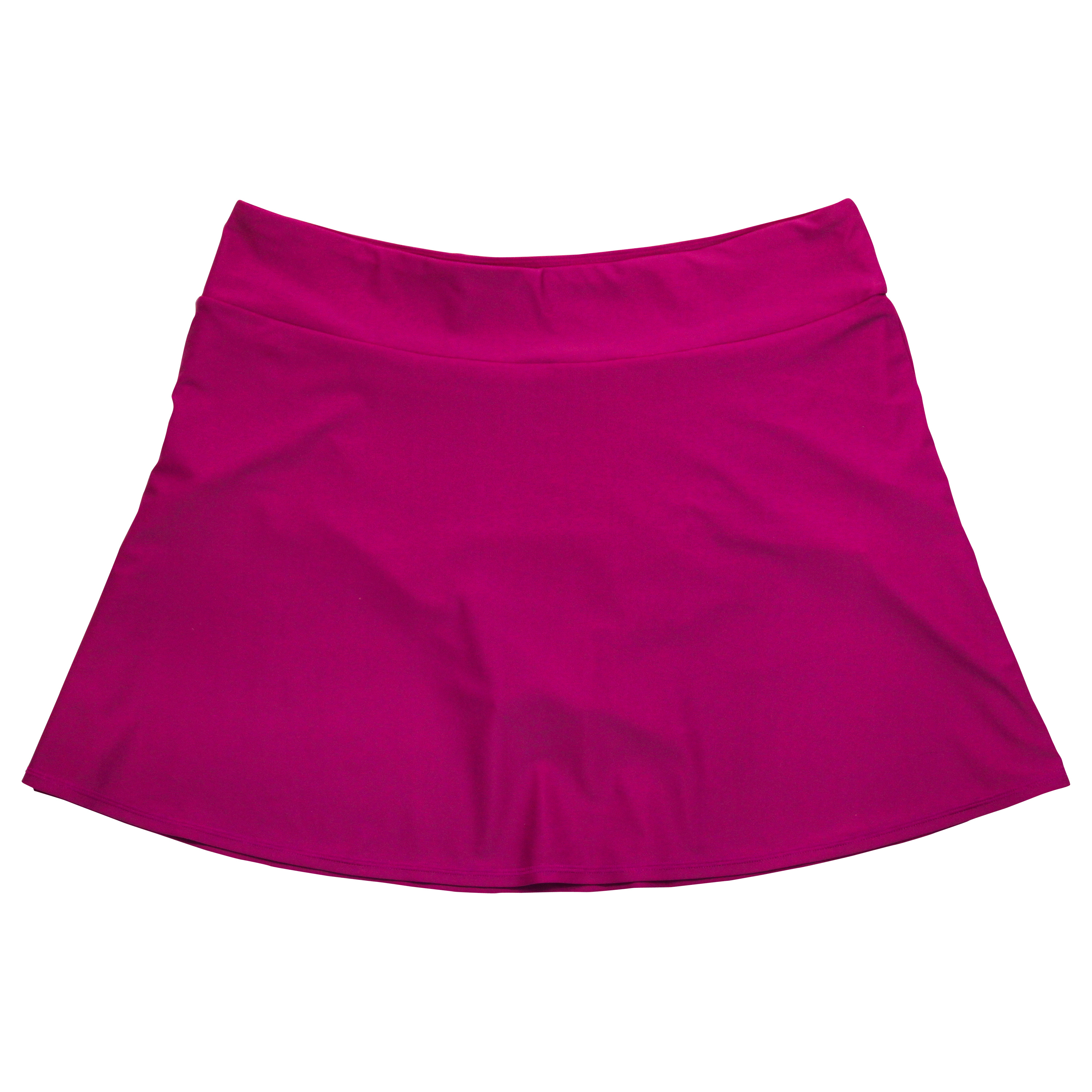 Women's A-Line Swim Skirt Swim Bottom | "Fuchsia"-XS-Fuchsia-SwimZip UPF 50+ Sun Protective Swimwear & UV Zipper Rash Guards-pos1