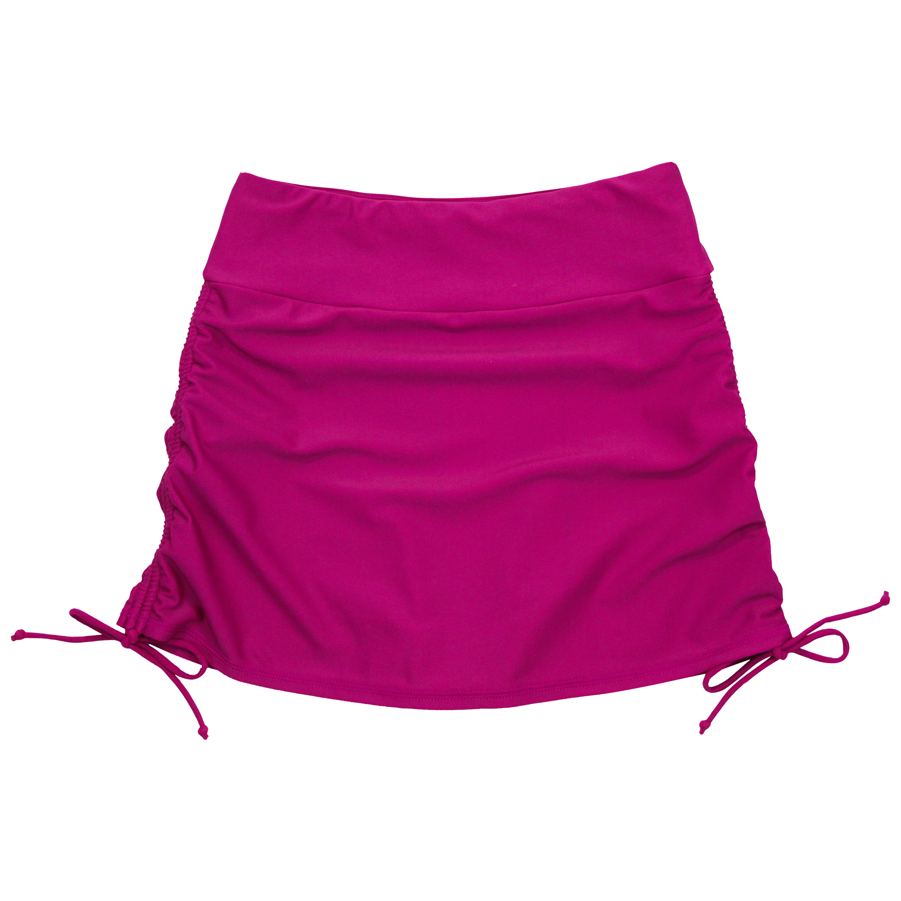 Women's Adjustable Swim Skirt Swim Bottom | "Fuchsia"-XS-Fuchsia-SwimZip UPF 50+ Sun Protective Swimwear & UV Zipper Rash Guards-pos1