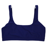 Women's Scoop Neck Bikini Top | "Navy"-XS-Navy-SwimZip UPF 50+ Sun Protective Swimwear & UV Zipper Rash Guards-pos1