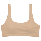 Women's Scoop Neck Bikini Top | "Sandy Beach"-XS-Sandy Beach-SwimZip UPF 50+ Sun Protective Swimwear & UV Zipper Rash Guards-pos1
