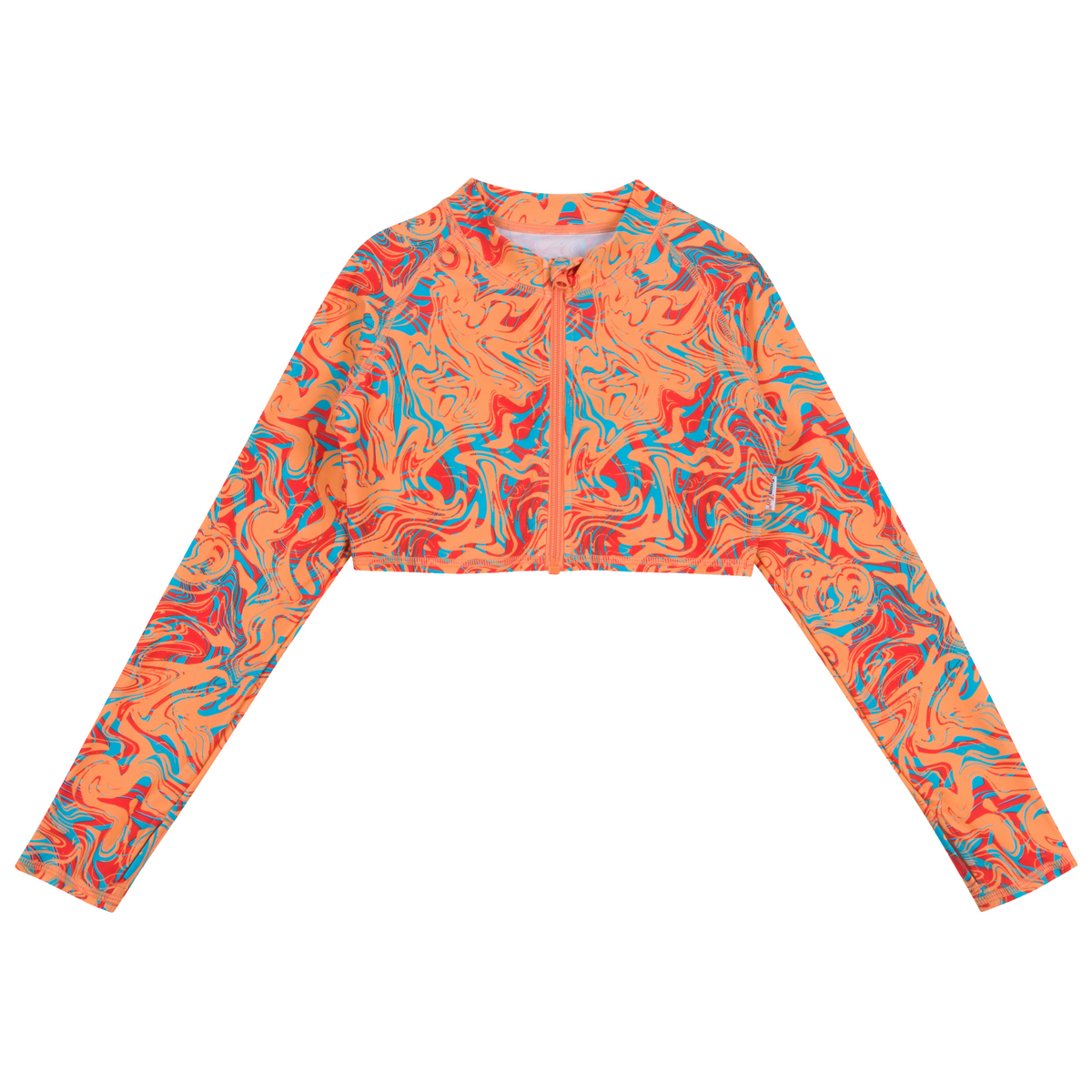 Girls Long Sleeve Crop Rash Guard | 