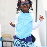 Kids Wayfarer Sunglasses - Navy-SwimZip UPF 50+ Sun Protective Swimwear & UV Zipper Rash Guards-pos8