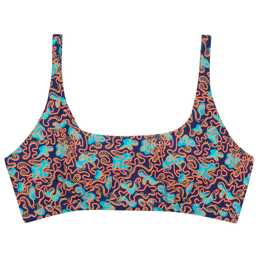 Women's Scoop Neck Bikini Top Plus Size | 