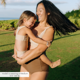 Women's High Waist Bikini Bottoms | "Cold Brew"-SwimZip UPF 50+ Sun Protective Swimwear & UV Zipper Rash Guards-pos4