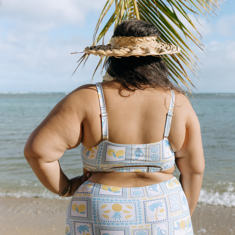 Women's Scoop Neck Bikini Top Plus Size | 