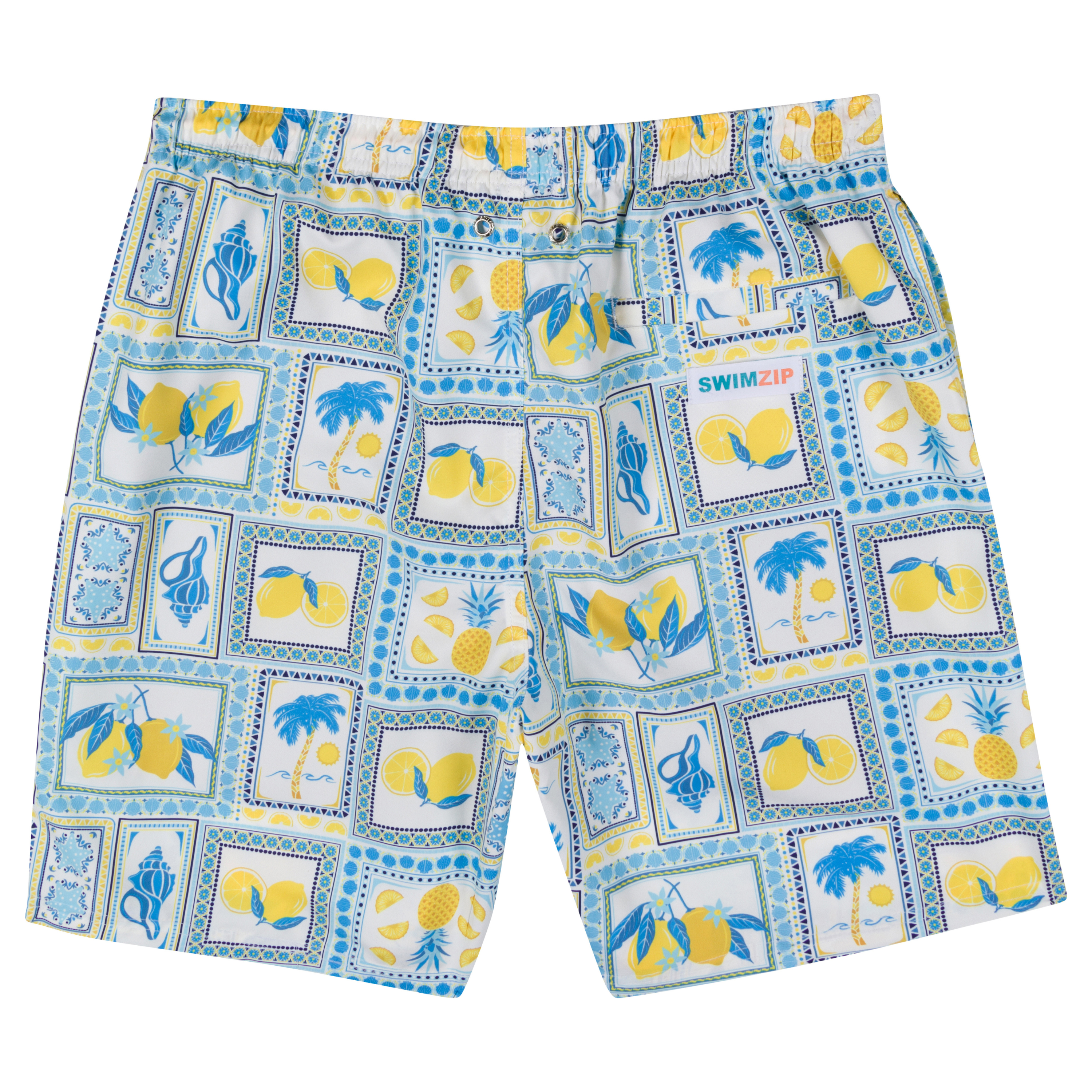 Men's 8 Swim Trunks Boxer Brief Liner | Lemons