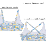 Women's Scoop Neck Bikini Top Plus Size | "Mediterranean Lemons"-SwimZip UPF 50+ Sun Protective Swimwear & UV Zipper Rash Guards-pos6