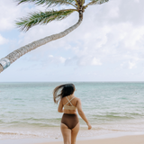 Women's High Waist Bikini Bottoms | "Cold Brew"-SwimZip UPF 50+ Sun Protective Swimwear & UV Zipper Rash Guards-pos6