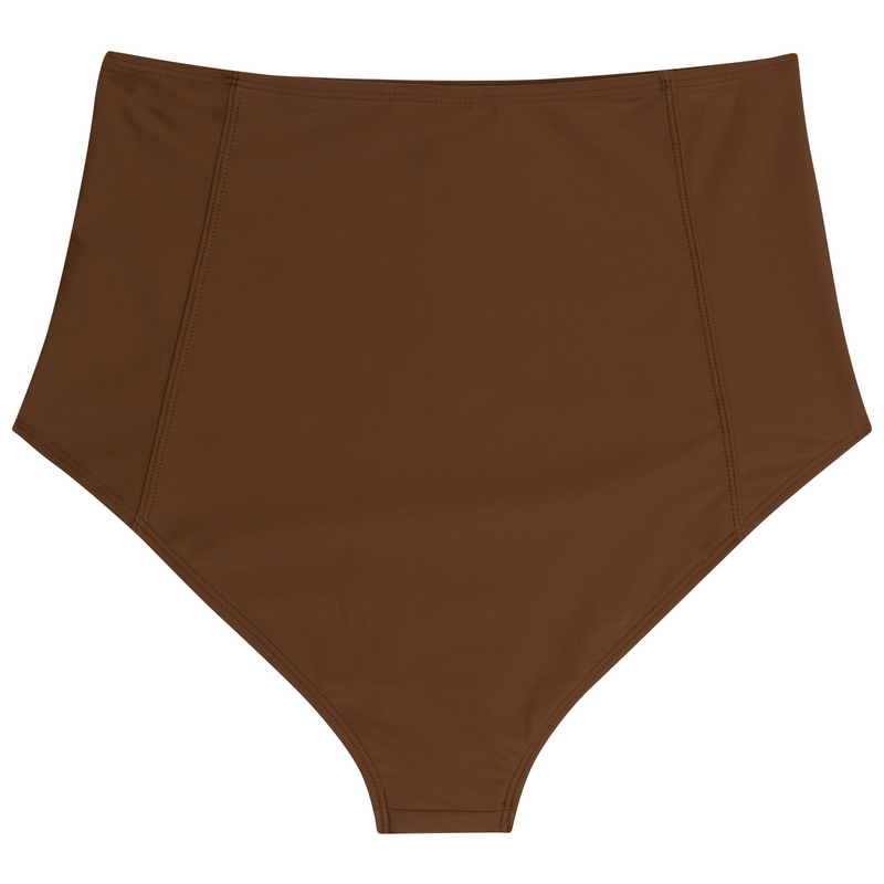 Women's High Waist Bikini Bottoms | "Cold Brew"-SwimZip UPF 50+ Sun Protective Swimwear & UV Zipper Rash Guards-pos10