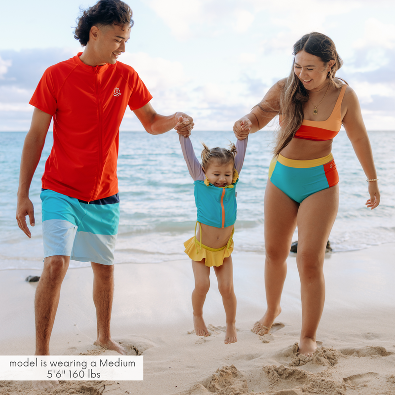 Women's High Waist Bikini Bottoms | "Color Pop"-SwimZip UPF 50+ Sun Protective Swimwear & UV Zipper Rash Guards-pos2