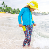 Kids Swim Pants | "Deep Dive"-SwimZip UPF 50+ Sun Protective Swimwear & UV Zipper Rash Guards-pos2
