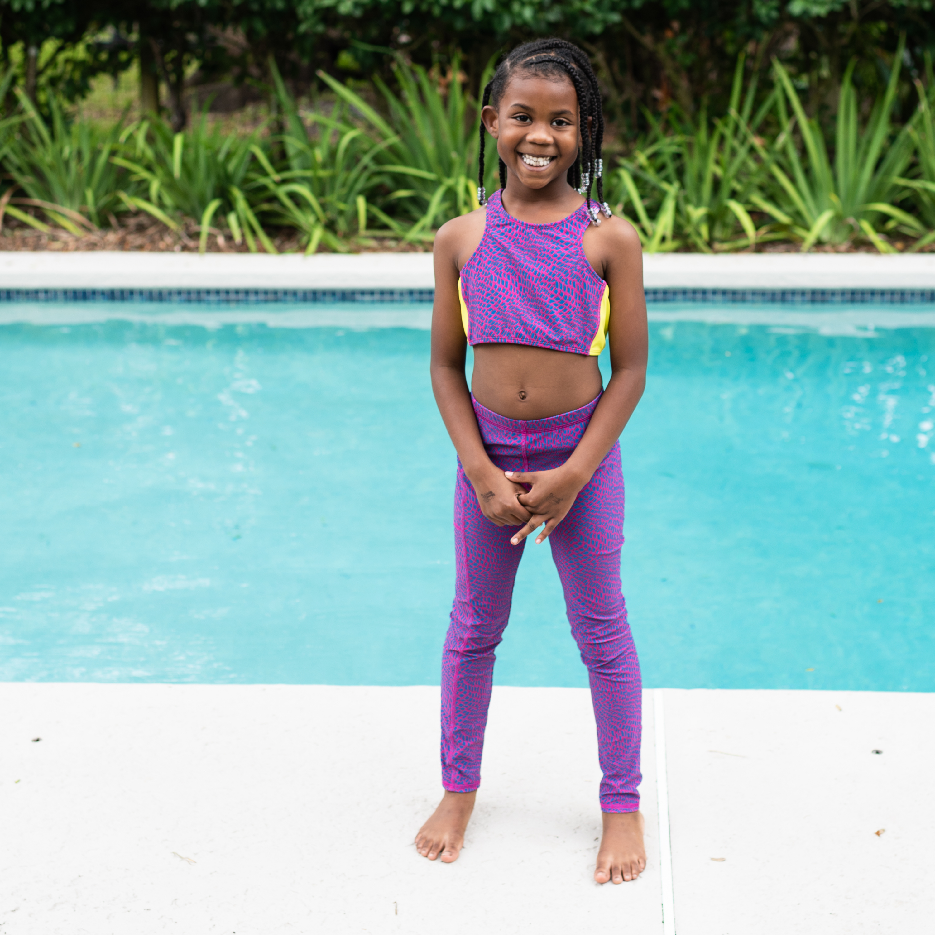 Kids Swim Pants | "In Disguise"-SwimZip UPF 50+ Sun Protective Swimwear & UV Zipper Rash Guards-pos2