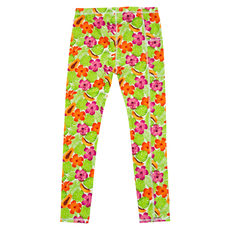 Kids Swim Pants | "Hibiscus"-SwimZip UPF 50+ Sun Protective Swimwear & UV Zipper Rash Guards-pos4