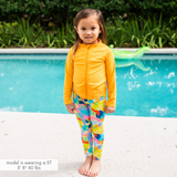Kids Swim Pants | "Joyful"-SwimZip UPF 50+ Sun Protective Swimwear & UV Zipper Rash Guards-pos2