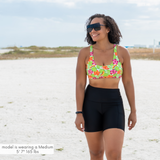 Women's Scoop Neck Bikini Top | "Hibiscus"-SwimZip UPF 50+ Sun Protective Swimwear & UV Zipper Rash Guards-pos2