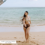 Women's Scoop Neck Bikini Top | "Sandy Beach"-SwimZip UPF 50+ Sun Protective Swimwear & UV Zipper Rash Guards-pos2