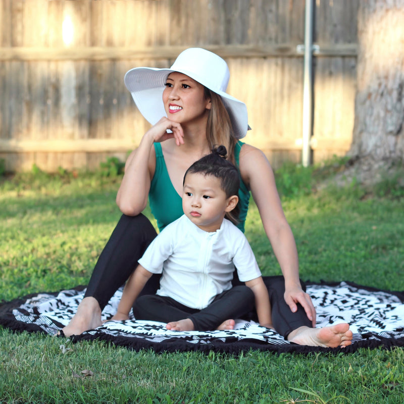 Kids Swim Pants | "Black"-SwimZip UPF 50+ Sun Protective Swimwear & UV Zipper Rash Guards-pos7