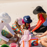 Kids Wide Brim + Flap Neck Sun Protective Adventure Hat - Navy-SwimZip UPF 50+ Sun Protective Swimwear & UV Zipper Rash Guards-pos6