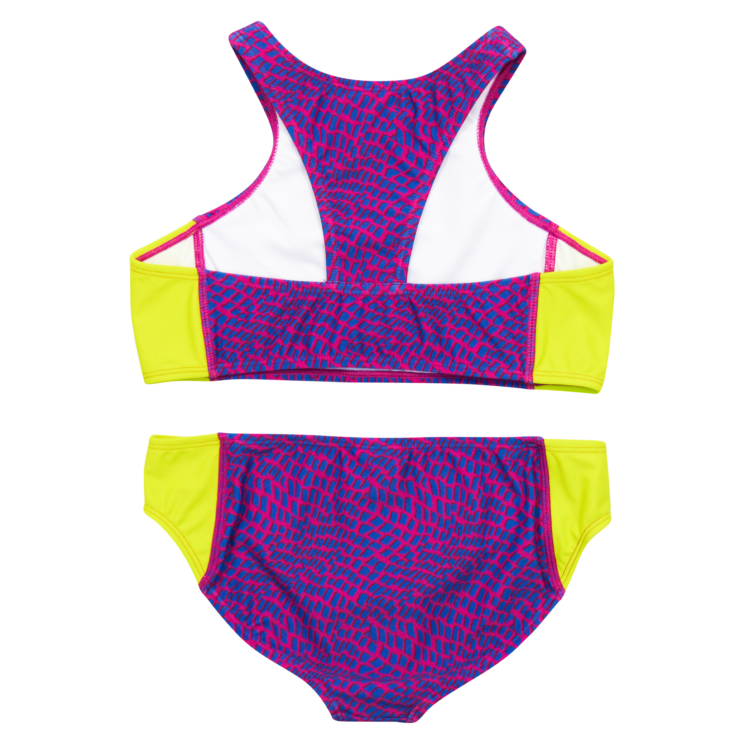 Girls Halter Top Bikini Set (2 Piece) | "In Disguise"-SwimZip UPF 50+ Sun Protective Swimwear & UV Zipper Rash Guards-pos3