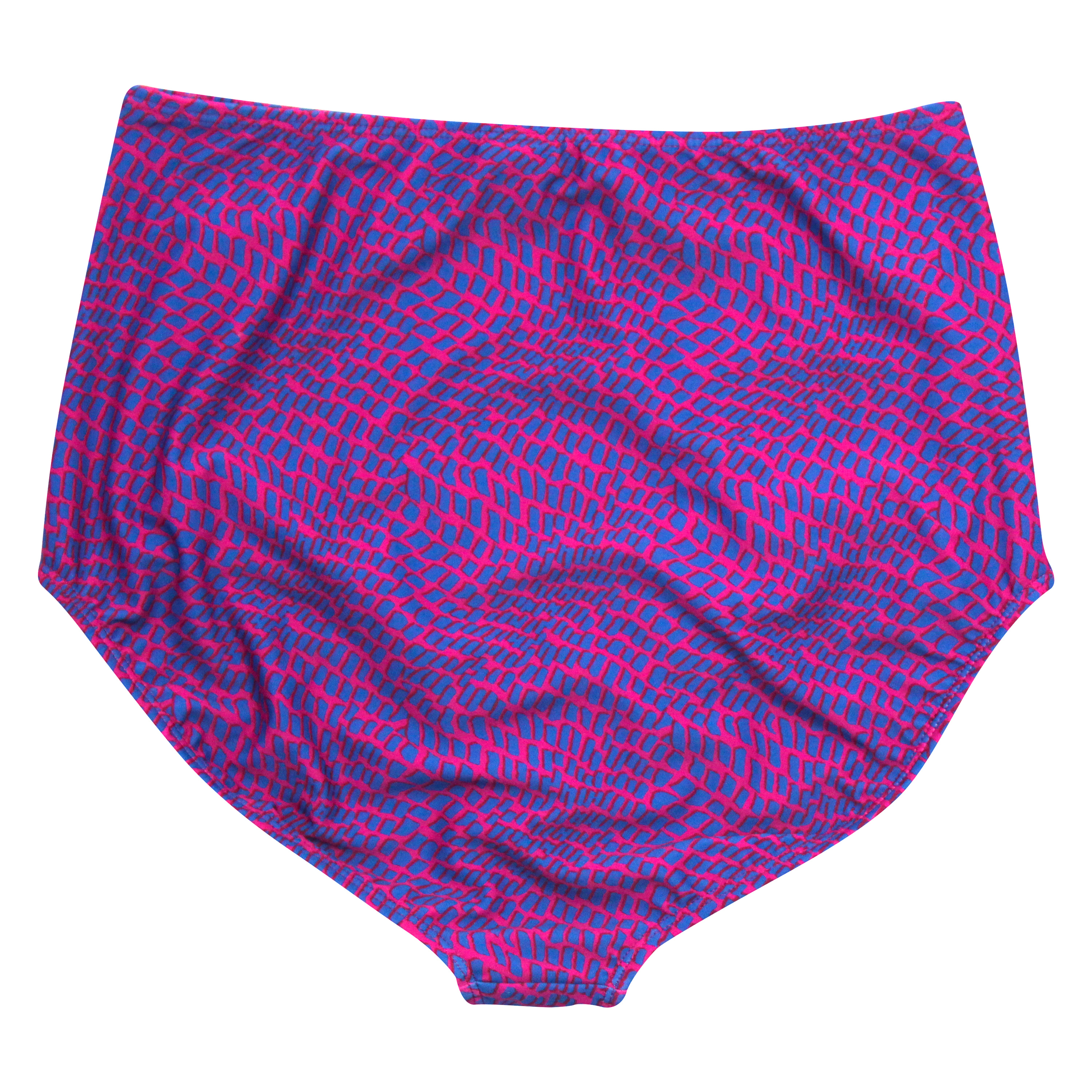 Women's High Waist Bikini Bottoms Ruched | "In Disguise"-SwimZip UPF 50+ Sun Protective Swimwear & UV Zipper Rash Guards-pos3