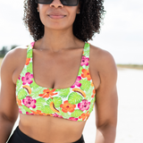 Women's Scoop Neck Bikini Top | "Hibiscus"-SwimZip UPF 50+ Sun Protective Swimwear & UV Zipper Rash Guards-pos3