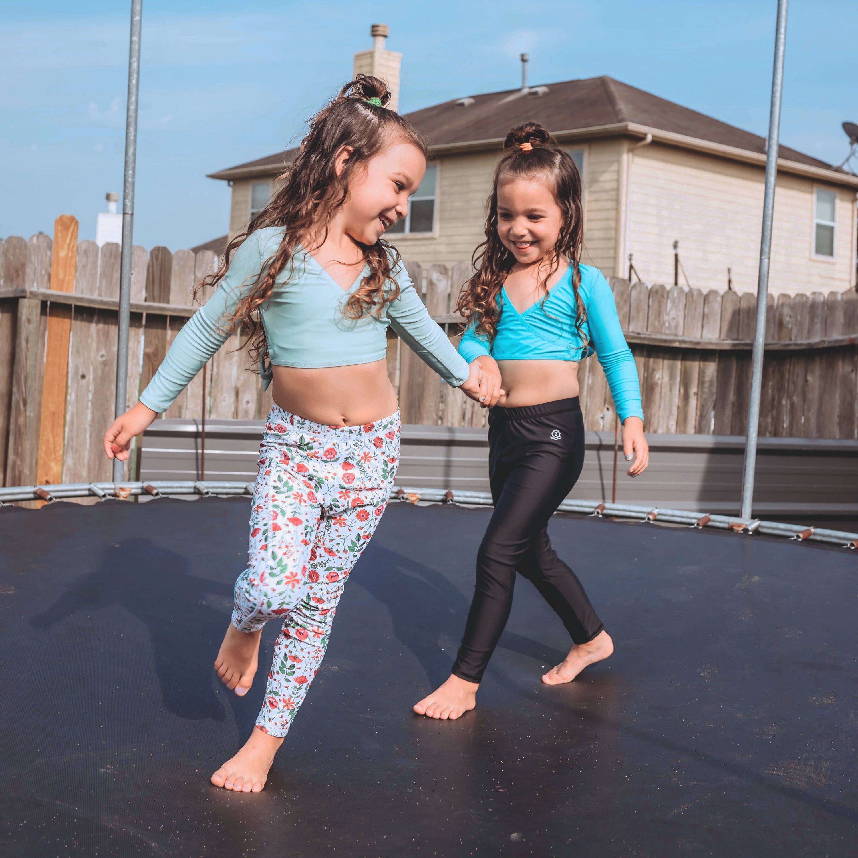 Flamingo Flexi Yoga Leggings - Kids – Mimi Fitwear