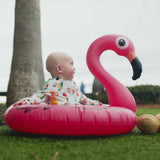 Sunsuit - Long Sleeve Romper Swimsuit | "Tropical Birds"