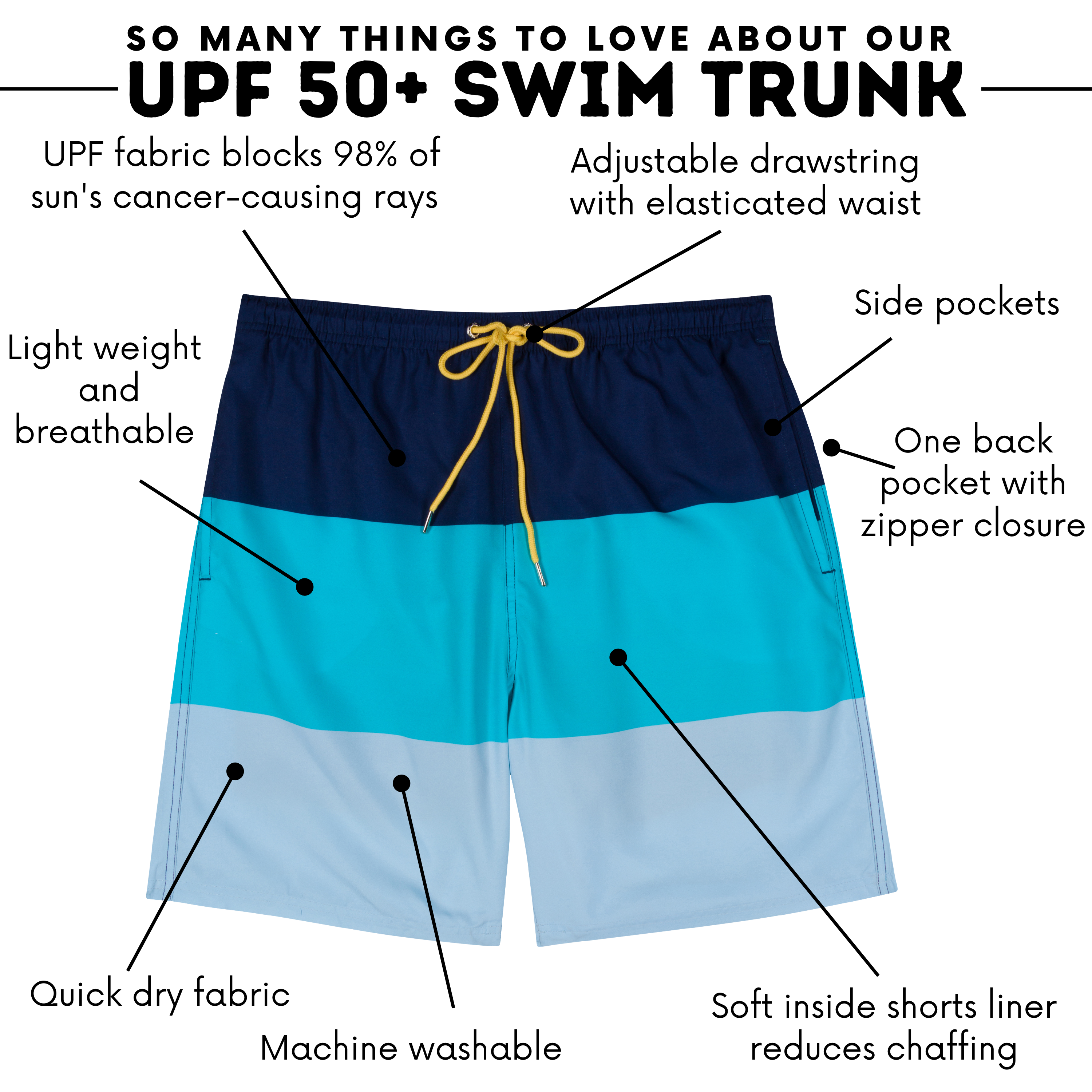 Men's 8" Swim Trunks Boxer Brief Liner | "Color Pop"-SwimZip UPF 50+ Sun Protective Swimwear & UV Zipper Rash Guards-pos4