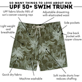 Men's 8" Swim Trunks Boxer Brief Liner | "Hawaiian Rainforest"-SwimZip UPF 50+ Sun Protective Swimwear & UV Zipper Rash Guards-pos4