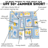 Kids Jammers Swim Shorts | "Mediterranean Lemons"-SwimZip UPF 50+ Sun Protective Swimwear & UV Zipper Rash Guards-pos4