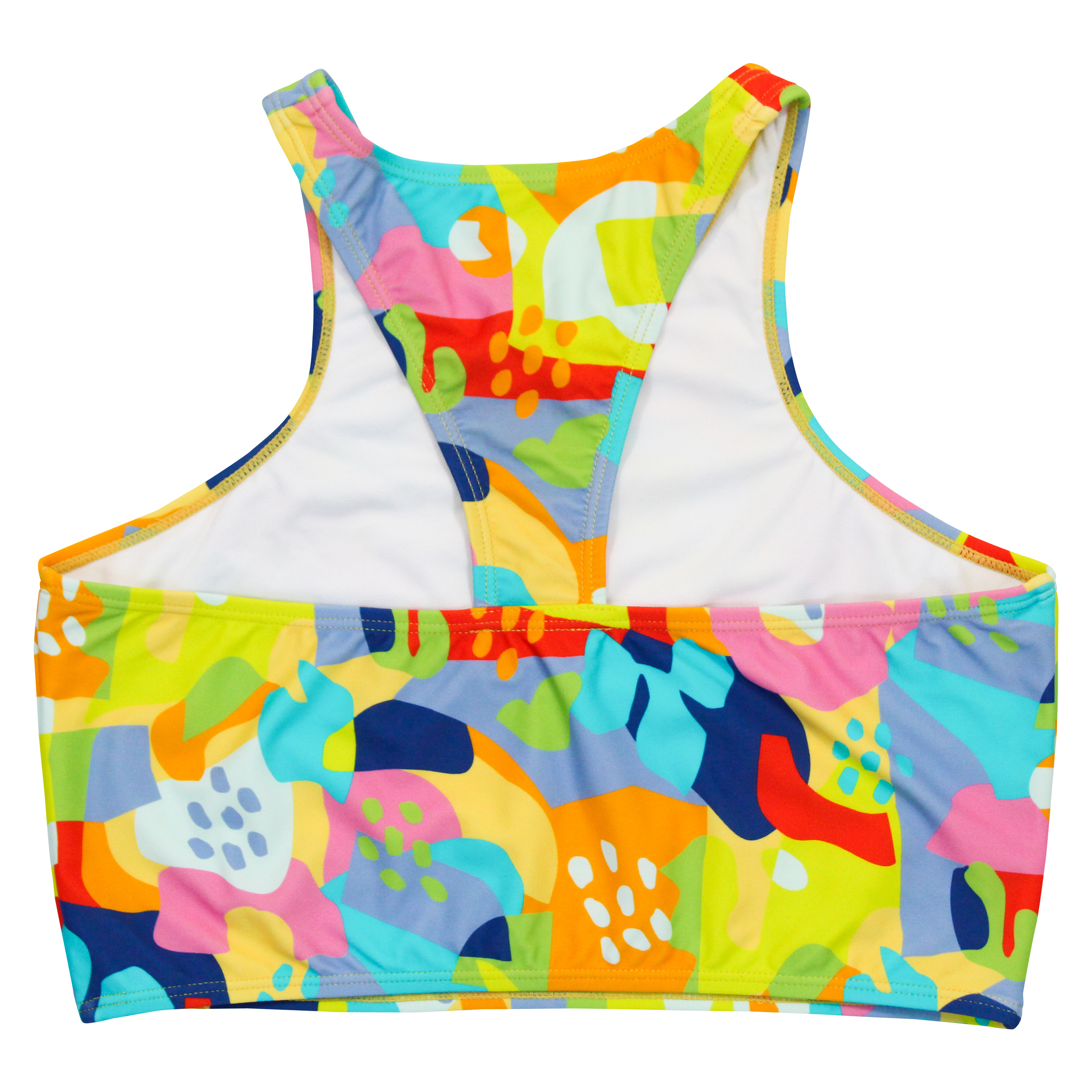 Women's Halter Bikini Top | "Joyful"-SwimZip UPF 50+ Sun Protective Swimwear & UV Zipper Rash Guards-pos5