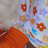 Girls Long Sleeve Swim Dress Cover Up | "Blossom"