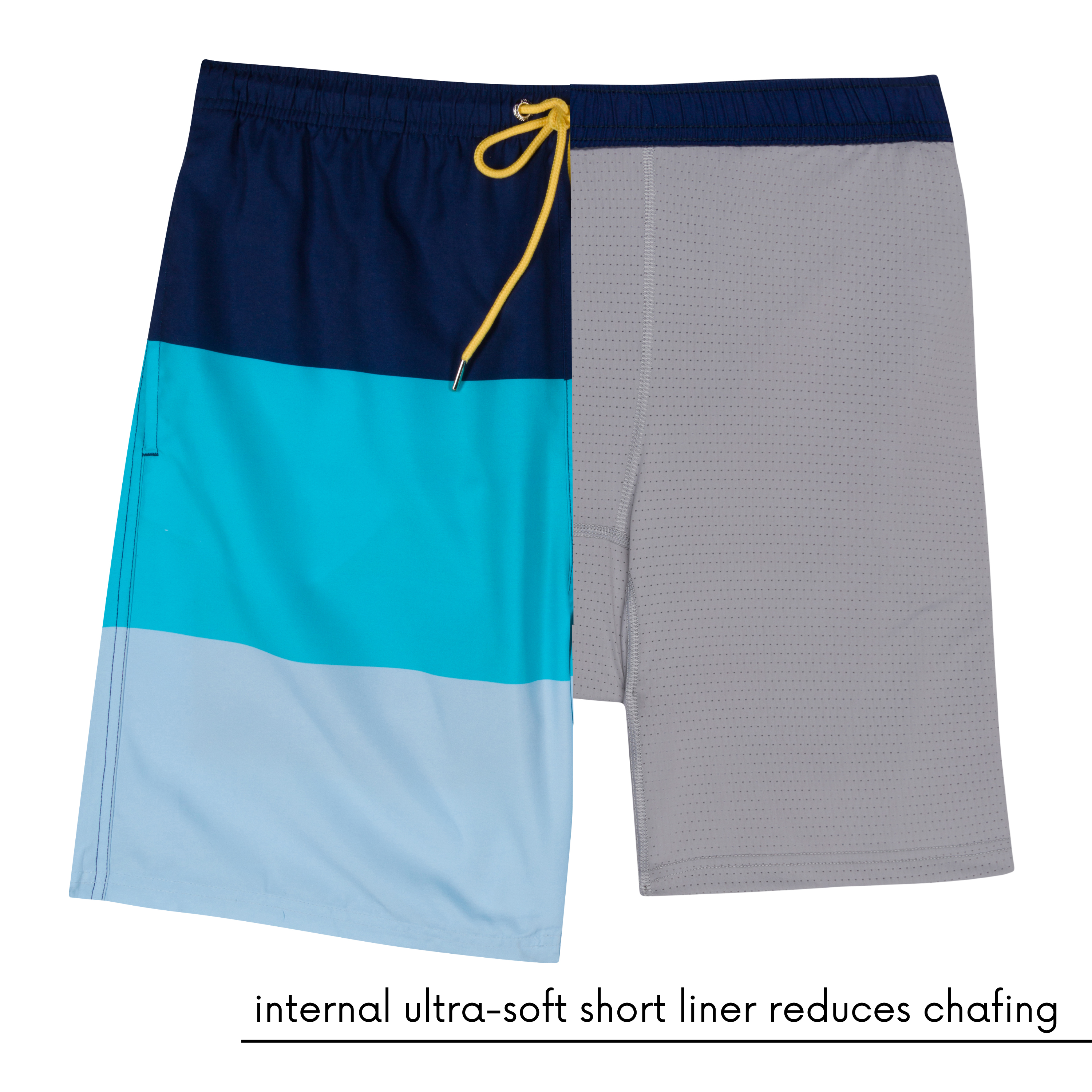 Men's 8" Swim Trunks Boxer Brief Liner | "Color Pop"-SwimZip UPF 50+ Sun Protective Swimwear & UV Zipper Rash Guards-pos5
