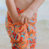 Kids Swim Pants | "Swirl"-SwimZip UPF 50+ Sun Protective Swimwear & UV Zipper Rash Guards-pos5