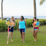 Women’s One Shoulder Crop Bikini Top | “Paradise Orange”-SwimZip UPF 50+ Sun Protective Swimwear & UV Zipper Rash Guards-pos6