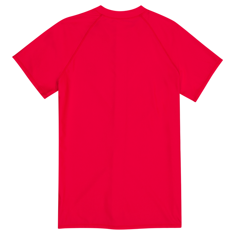 Men's Short Sleeve Rash Guard | “Red”-SwimZip UPF 50+ Sun Protective Swimwear & UV Zipper Rash Guards-pos6