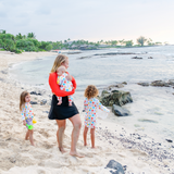 Sunsuit - Long Sleeve Romper Swimsuit | "Blossom"-SwimZip UPF 50+ Sun Protective Swimwear & UV Zipper Rash Guards-pos7