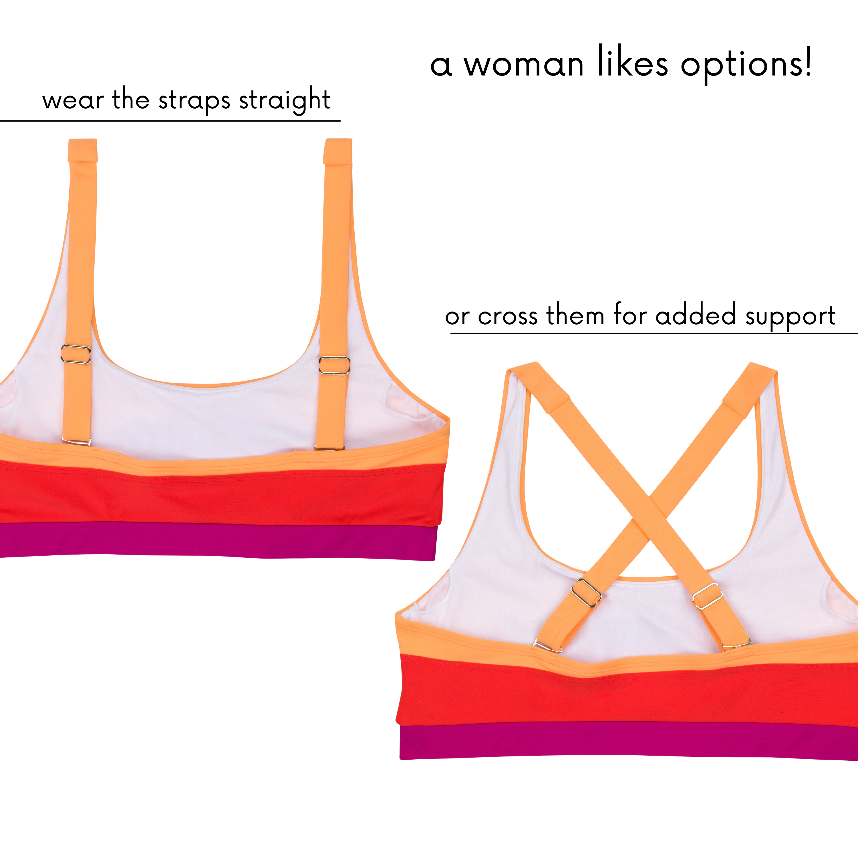 Women's Scoop Neck Bikini Top | "Color Pop"-SwimZip UPF 50+ Sun Protective Swimwear & UV Zipper Rash Guards-pos7