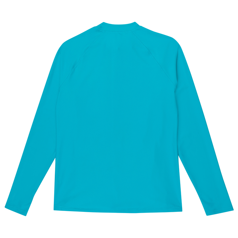 Women's Long Sleeve Rash Guard with Pockets | "Scuba Blue"-SwimZip UPF 50+ Sun Protective Swimwear & UV Zipper Rash Guards-pos7