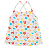 Women’s Strappy A-Line Tankini Top | “Blossom”-XS-Blossom-SwimZip UPF 50+ Sun Protective Swimwear & UV Zipper Rash Guards-pos1