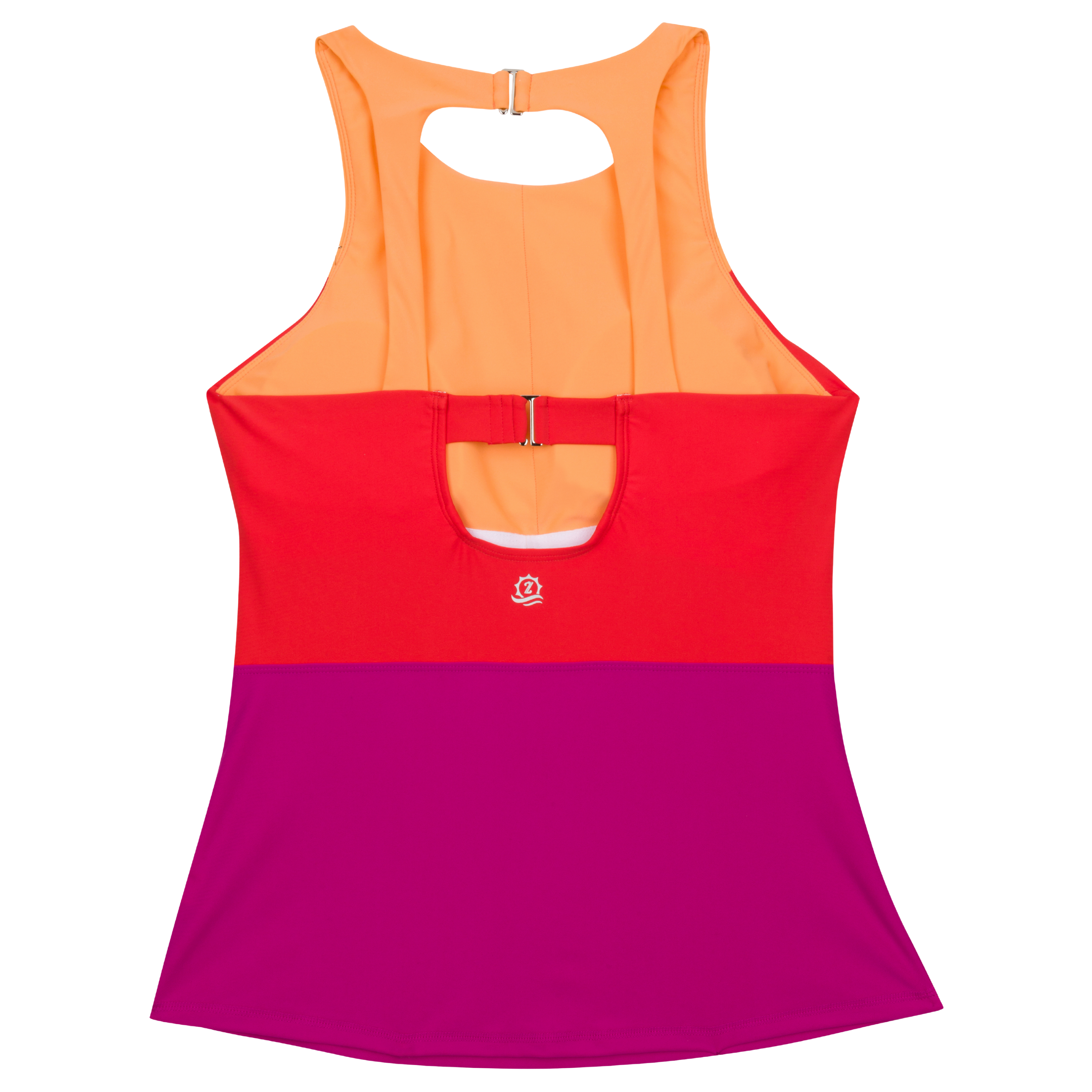 Women’s High Neck Fitted Tankini Top | “Color Pop”-SwimZip UPF 50+ Sun Protective Swimwear & UV Zipper Rash Guards-pos8