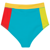 Women's High Waist Bikini Bottoms | "Color Pop"-SwimZip UPF 50+ Sun Protective Swimwear & UV Zipper Rash Guards-pos8