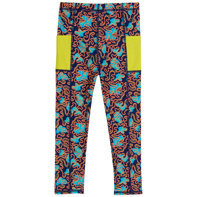 Kids Swim Pants | "Deep Dive"-SwimZip UPF 50+ Sun Protective Swimwear & UV Zipper Rash Guards-pos8