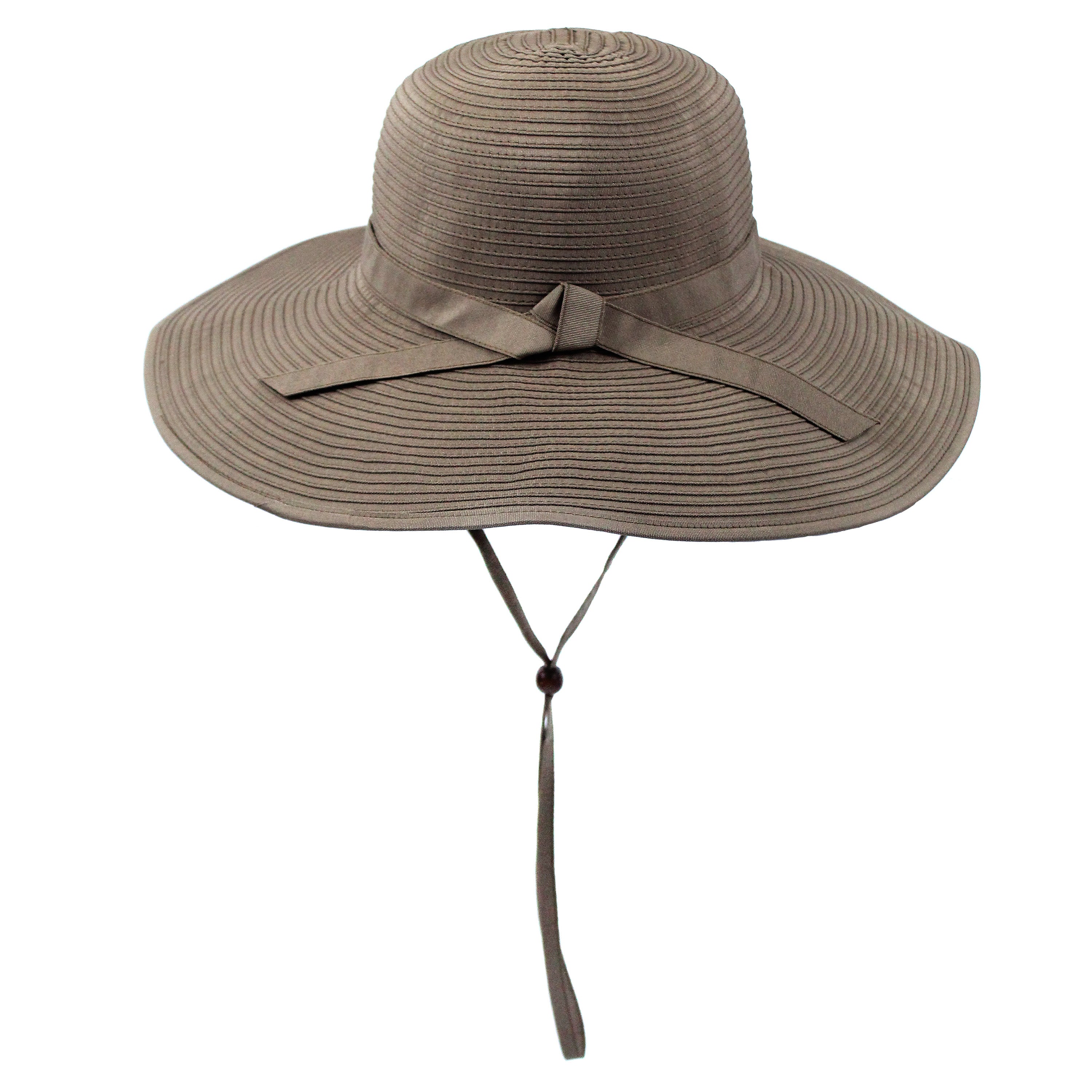 Women's Wide Brim Sun Hat - Brown-Adult-Brown-SwimZip UPF 50+ Sun Protective Swimwear & UV Zipper Rash Guards-pos4
