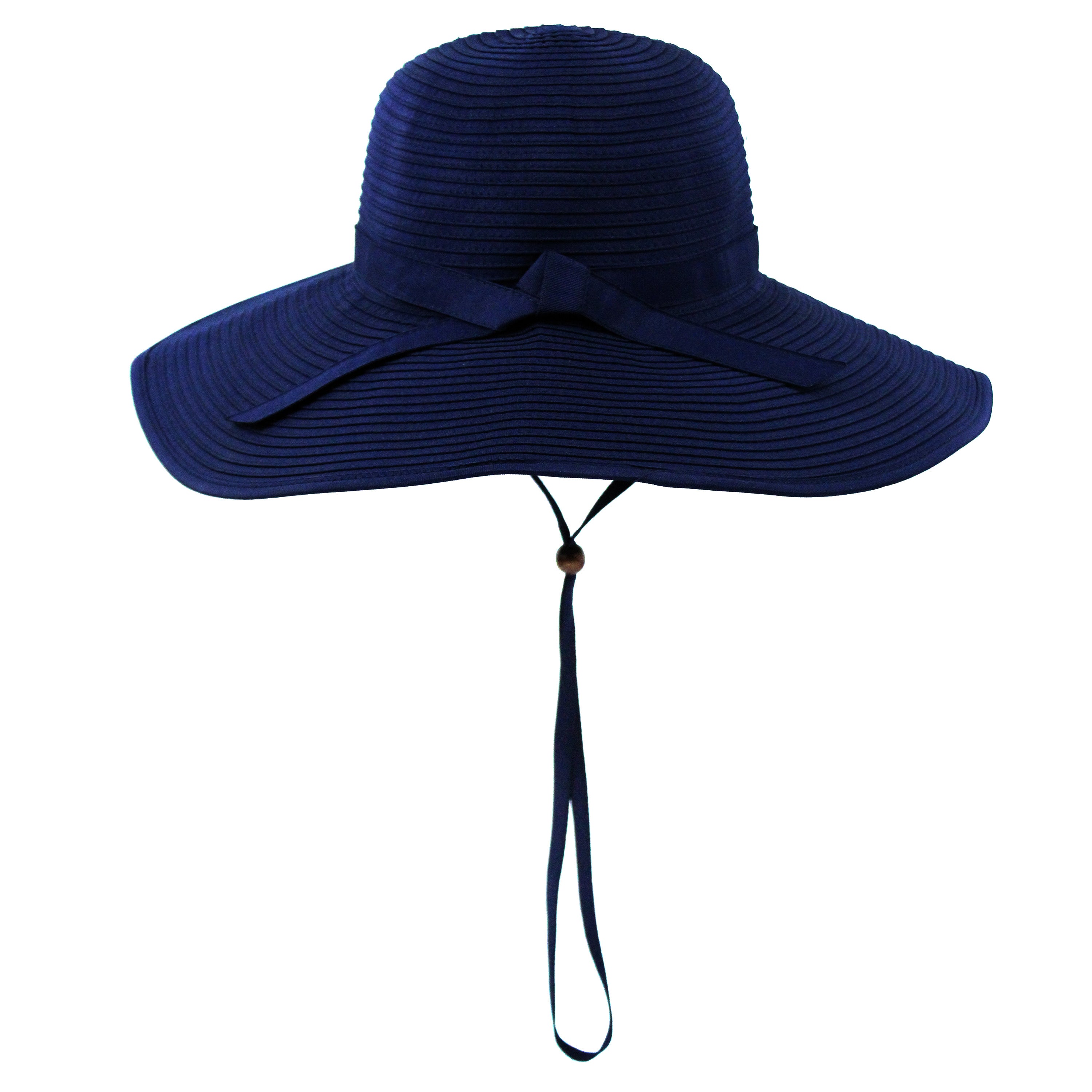 Women's Wide Brim Sun Hat - Navy-Adult-Navy-SwimZip UPF 50+ Sun Protective Swimwear & UV Zipper Rash Guards-pos6