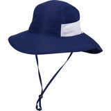 Kids Wide Brim + Flap Neck Sun Protective Adventure Hat - Navy-0-6 Months-Navy-SwimZip UPF 50+ Sun Protective Swimwear & UV Zipper Rash Guards-pos1
